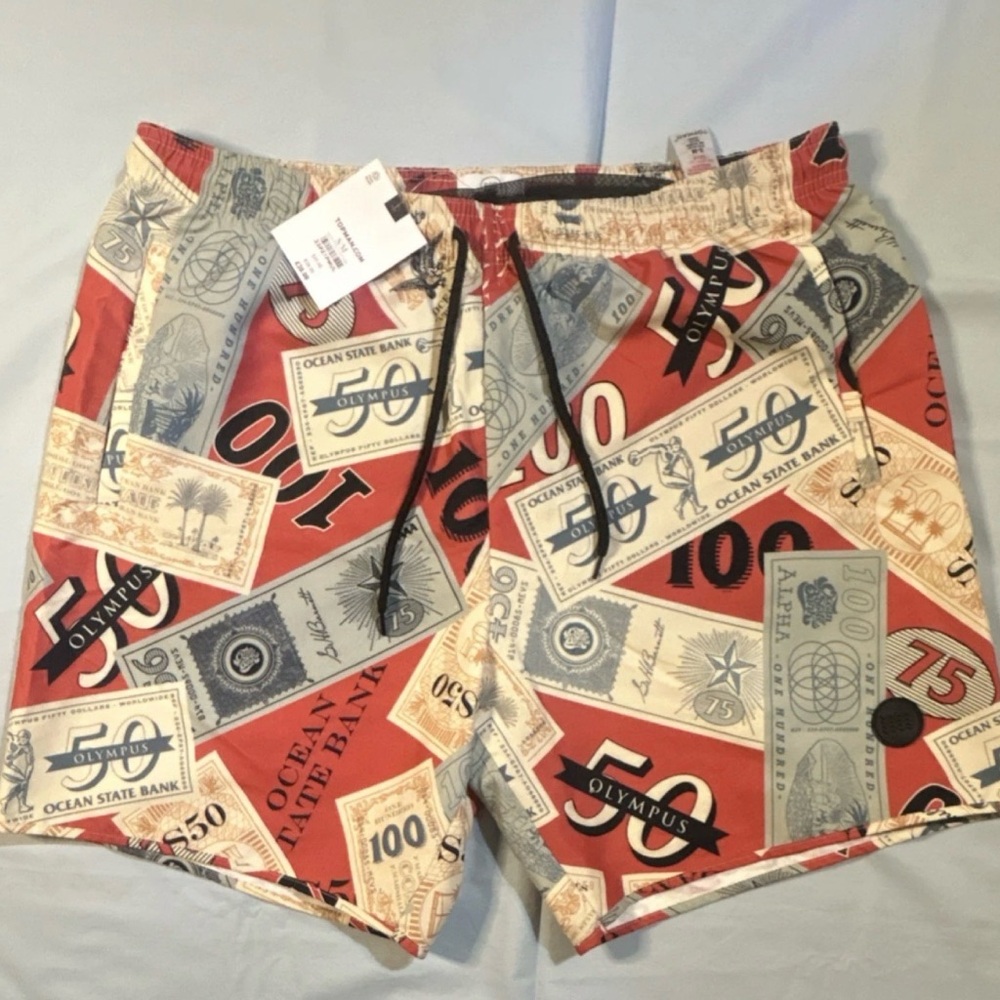 Topman Men’s Swim Shorts / Trunks – Size S/M Mesh Lining